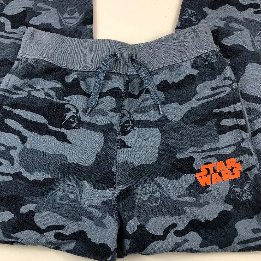 Gap Star Wars Blue Cozy Classic Camo Joggers Athletic Gym Comfy